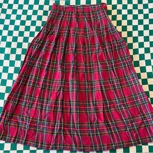 Vintage Midi/Maxi Plaid Y2K Skirt